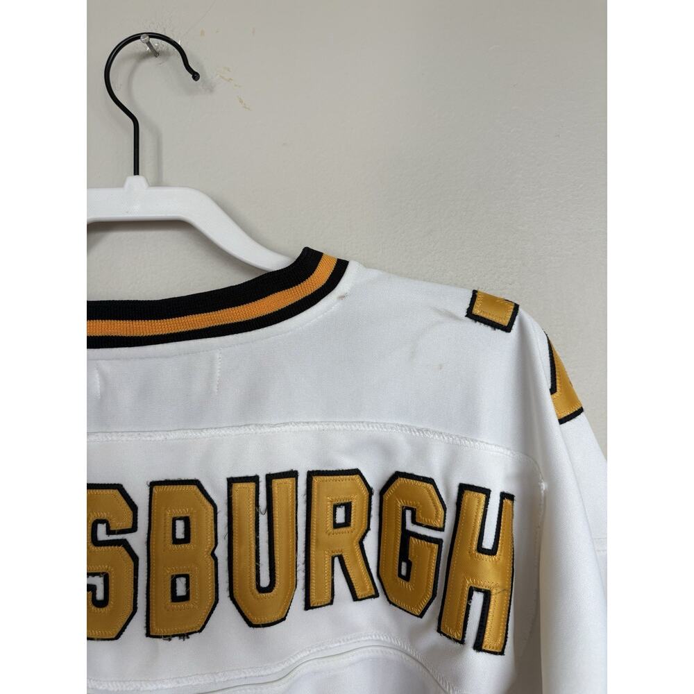 Vintage Y2K Benjamin & Jordan Pittsburgh #7 Football Jersey White Men L Steelers - Picture 8 of 12